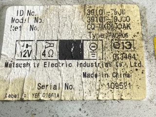 bontott SUZUKI SX4 Rádió / CD