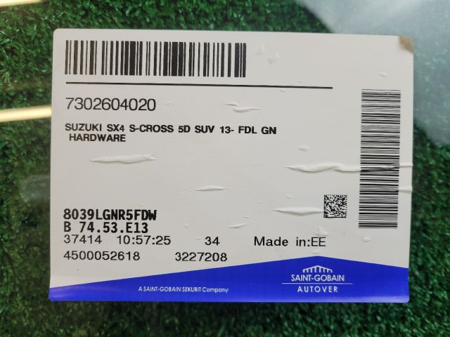 bontott SUZUKI SX4 S-Cross Bal első Ablak
