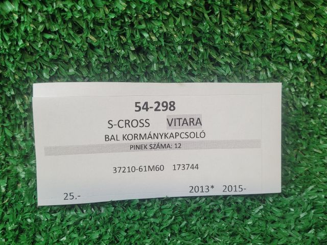 bontott SUZUKI SX4 S-Cross Bal Kormánykapcsoló Irányjelző