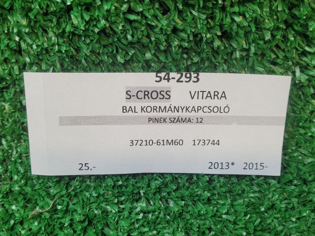 bontott SUZUKI SX4 S-Cross Bal Kormánykapcsoló Irányjelző