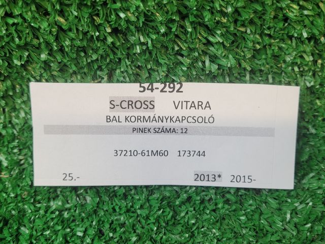 bontott SUZUKI SX4 S-Cross Bal Kormánykapcsoló Irányjelző