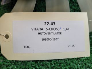 bontott SUZUKI SX4 S-Cross II Hűtőventilátor
