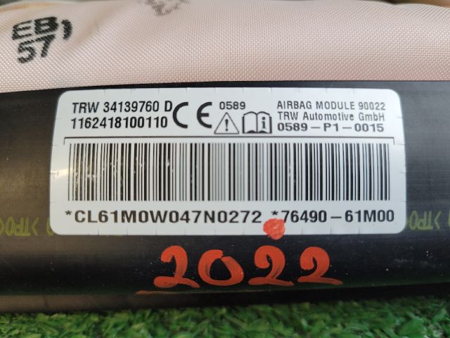 bontott SUZUKI SX4 S-Cross II Bal első Függöny Légzsák