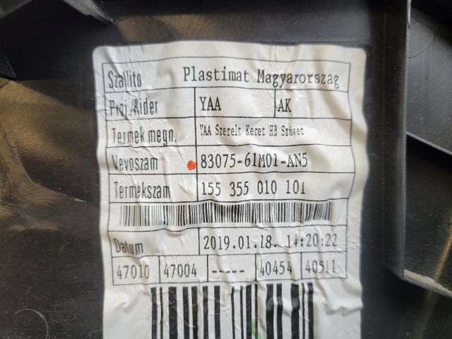 bontott SUZUKI SX4 S-Cross II Bal hátsó Ajtó Kárpit