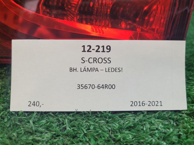 bontott SUZUKI SX4 S-Cross II Bal Külső Hátsó Lámpa