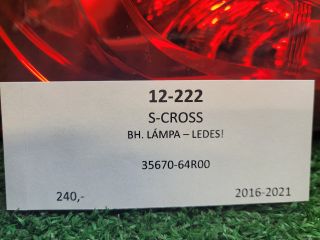 bontott SUZUKI SX4 S-Cross II Bal Külső Hátsó Lámpa