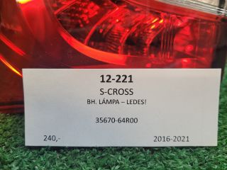 bontott SUZUKI SX4 S-Cross II Bal Külső Hátsó Lámpa