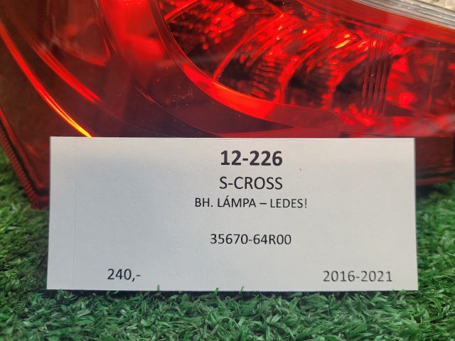 bontott SUZUKI SX4 S-Cross II Bal Külső Hátsó Lámpa