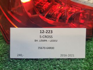 bontott SUZUKI SX4 S-Cross II Bal Külső Hátsó Lámpa