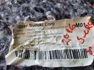 bontott SUZUKI SX4 S-Cross II Csomagtér Tálca