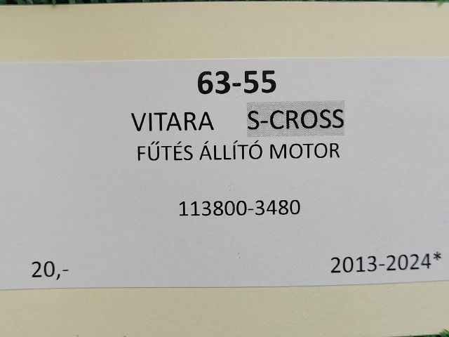 bontott SUZUKI SX4 S-Cross II Fűtés Állító Motor