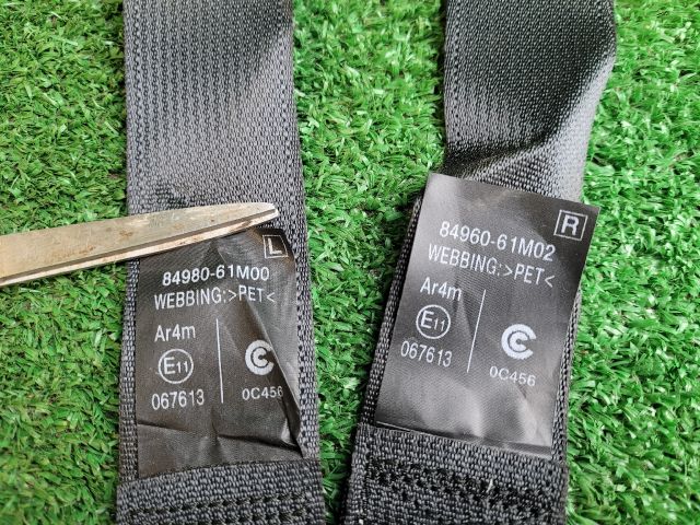 bontott SUZUKI SX4 S-Cross II Hátsó Biztonsági Öv Szett