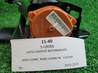 bontott SUZUKI SX4 S-Cross II Hátsó középső Biztonsági Öv