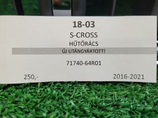 bontott SUZUKI SX4 S-Cross II Hűtőrács