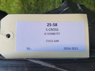 bontott SUZUKI SX4 S-Cross II Jobb első Dobbetét (Kerékjárati, Műanyag)