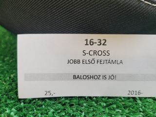 bontott SUZUKI SX4 S-Cross II Jobb első Fejtámla