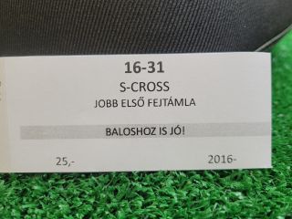 bontott SUZUKI SX4 S-Cross II Jobb első Fejtámla