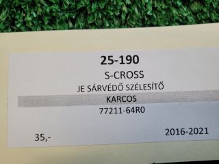 bontott SUZUKI SX4 S-Cross II Jobb első Sárvédő Szélesítő