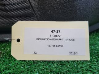 bontott SUZUKI SX4 S-Cross II Jobb hátsó Ajtó Kárpit