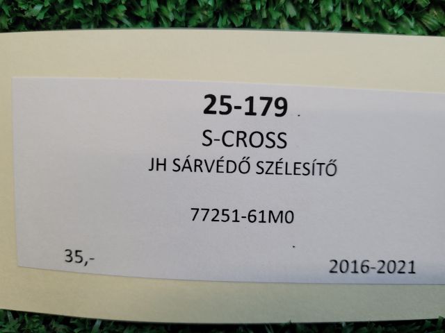 bontott SUZUKI SX4 S-Cross II Jobb hátsó Sárvédő Szélesítő