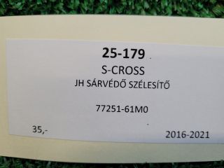 bontott SUZUKI SX4 S-Cross II Jobb hátsó Sárvédő Szélesítő