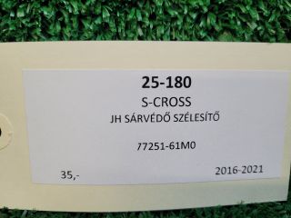 bontott SUZUKI SX4 S-Cross II Jobb hátsó Sárvédő Szélesítő