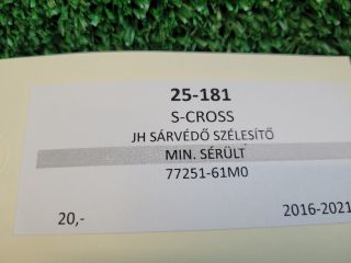 bontott SUZUKI SX4 S-Cross II Jobb hátsó Sárvédő Szélesítő