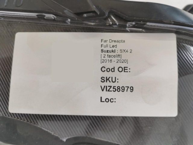 bontott SUZUKI SX4 S-Cross II Jobb Ledes Fényszóró