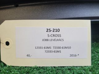 bontott SUZUKI SX4 S-Cross II Levélrács