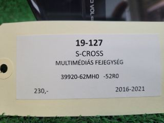 bontott SUZUKI SX4 S-Cross II Navigációs Fejegység