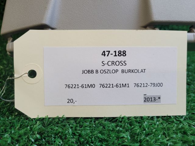 bontott SUZUKI SX4 S-Cross Jobb B Oszlop Burkolat