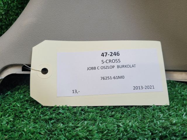 bontott SUZUKI SX4 S-Cross Jobb C Oszlop Burkolat