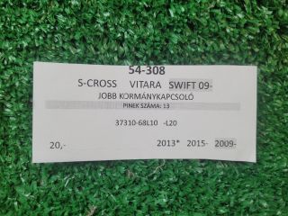 bontott SUZUKI SX4 S-Cross Jobb Kormánykapcsoló Ablaktörlő