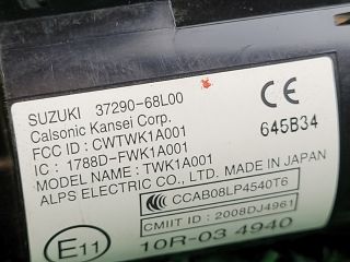 bontott SUZUKI SX4 S-Cross Start / Stop Indító Gomb