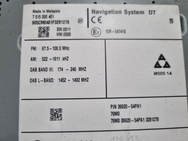 bontott SUZUKI VITARA Navigációs Fejegység