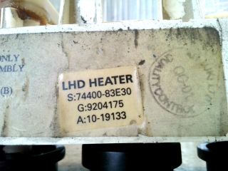 bontott SUZUKI WAGON R PLUS Fűtéskapcsoló