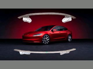 bontott TESLA 3 Első Lökhárító Merevítő (Fém)