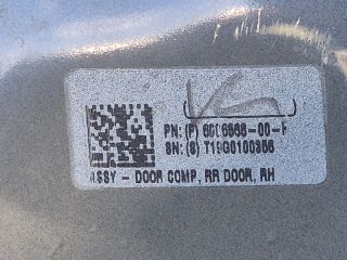 bontott TESLA 3 Jobb hátsó Ajtó (Üres lemez)