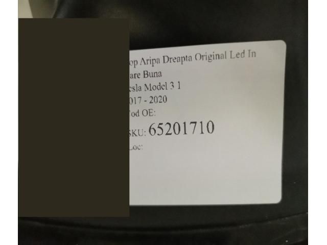 bontott TESLA 3 Jobb Külső Hátsó Lámpa