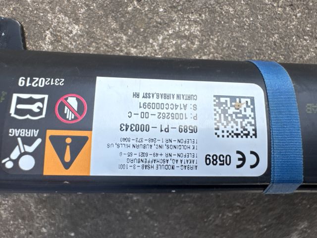 bontott TESLA MODEL S Jobb első Függöny Légzsák