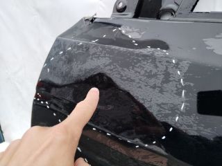 bontott TESLA Model Y Bal első Ajtó (Üres lemez)