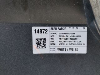 bontott TESLA Model Y Hátsó Lökhárító (Üresen)