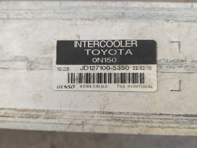 bontott TOYOTA AURIS Intercooler