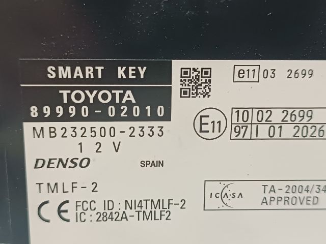 bontott TOYOTA AURIS Immobilizer Elektronika