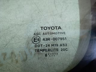 bontott TOYOTA AURIS Bal A Oszlop Oldalablak Üveg