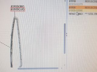 bontott TOYOTA AURIS Bal hátsó Prizma