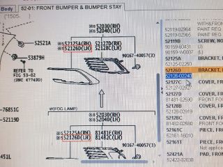 bontott TOYOTA AURIS Bal Ködfényszóró Lámpakeret