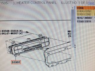 bontott TOYOTA AURIS Fűtés Vezérlő Modul