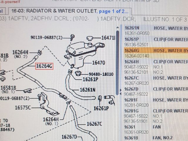 bontott TOYOTA AURIS Hűtővíz Elosztó Cső