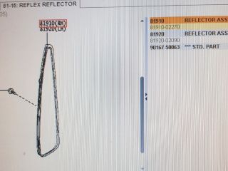 bontott TOYOTA AURIS Jobb hátsó Prizma